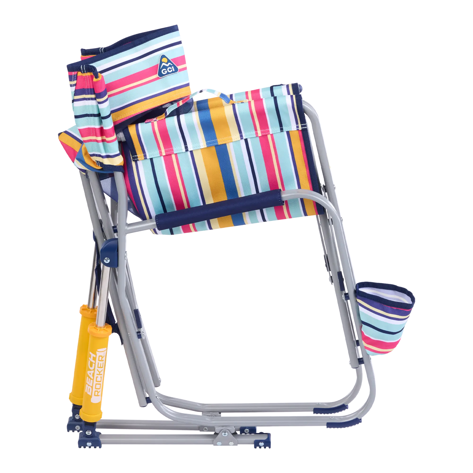 Patented Spring-Action Beach Rocker - Choice 712 - Freestyle Rocker Portable Outdoor Folding Chair Detail