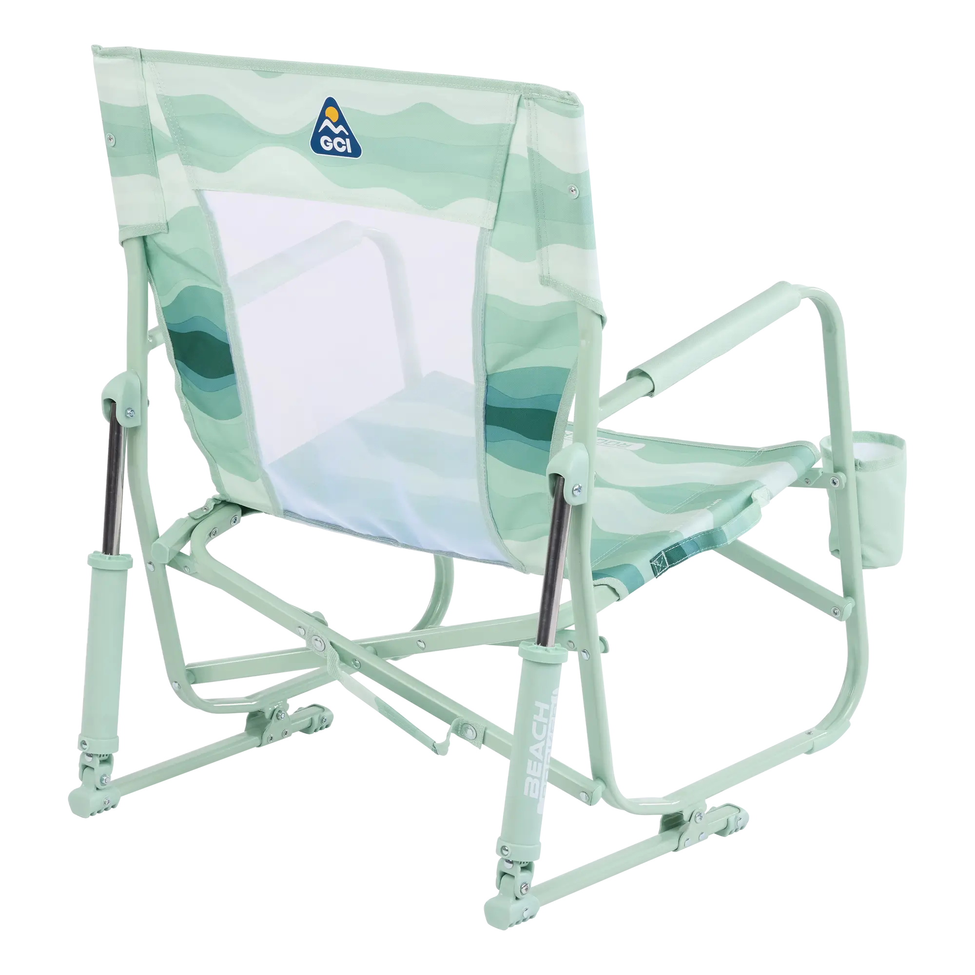 Patented Spring-Action Beach Rocker - Choice 712 - Freestyle Rocker Portable Outdoor Folding Chair Detail
