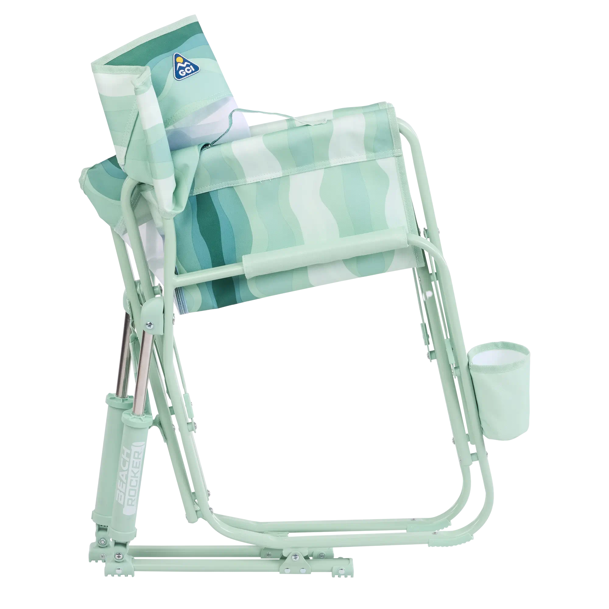 Patented Spring-Action Beach Rocker - Choice 712 - Freestyle Rocker Portable Outdoor Folding Chair Detail