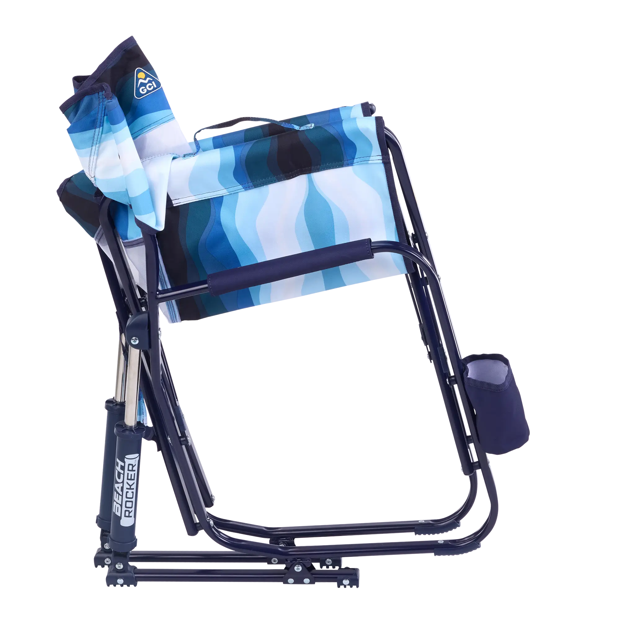 Patented Spring-Action Beach Rocker - Choice 712 - Freestyle Rocker Portable Outdoor Folding Chair Detail
