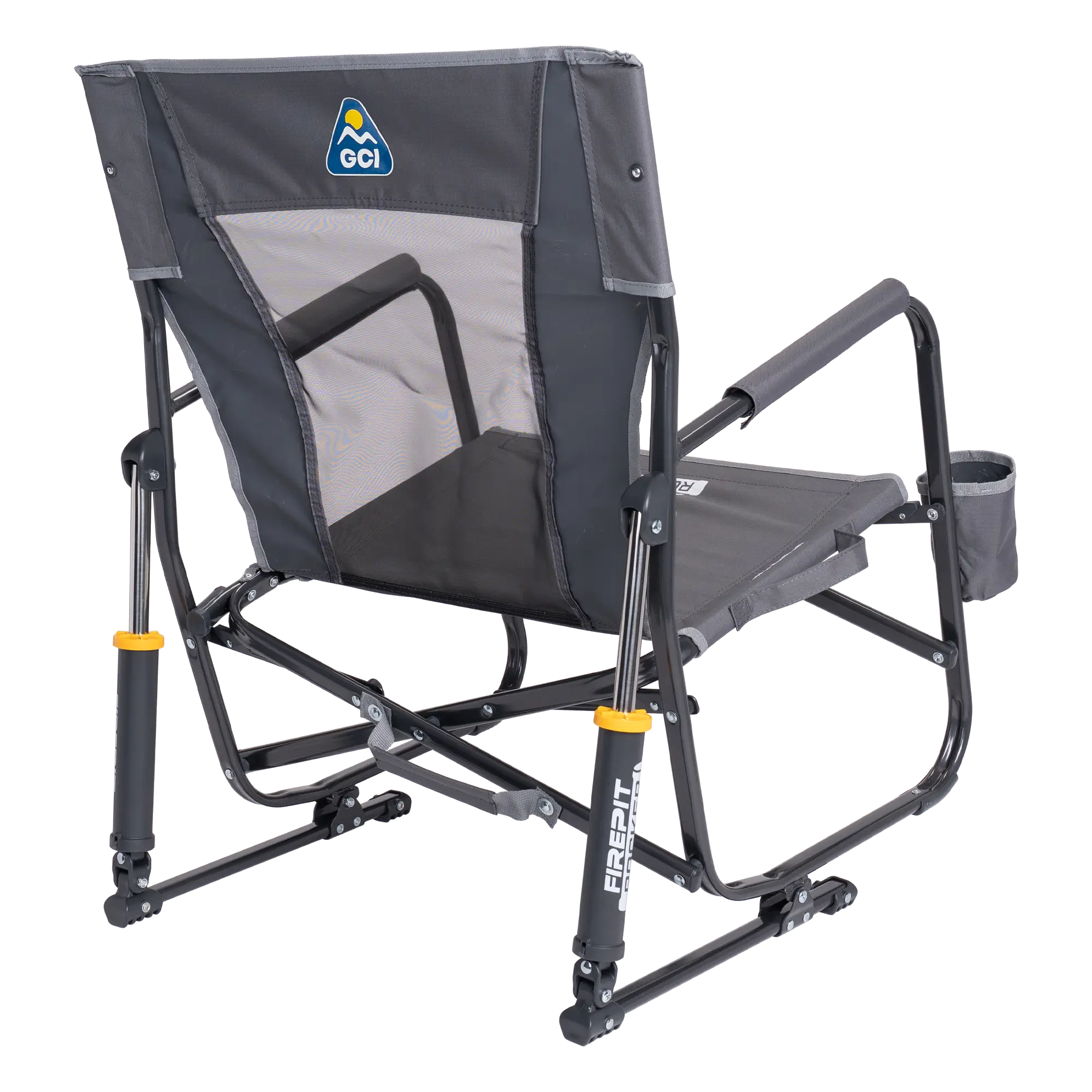 Patented Spring-Action FirePit Rocker - Choice 737 - RoadTrip Rocker Smooth Motion Camp Chair Detail