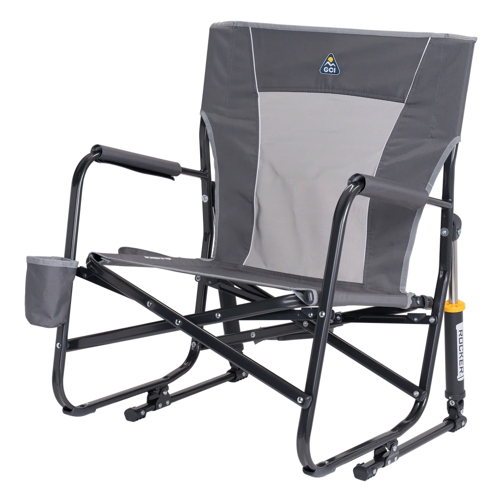Patented Spring-Action FirePit Rocker - Choice 737 - RoadTrip Rocker Smooth Motion Camp Chair Detail