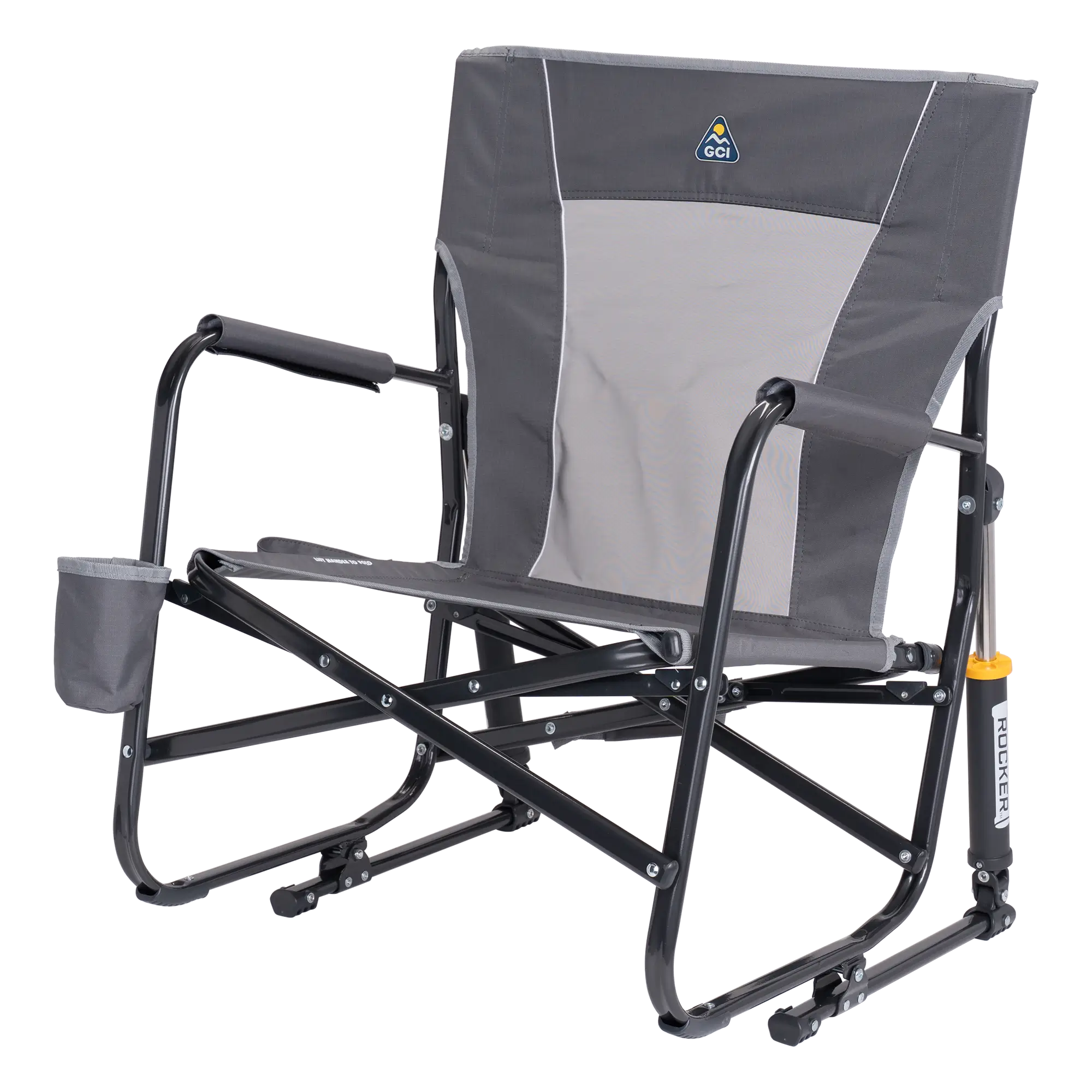 Patented Spring-Action FirePit Rocker - Choice 737 - RoadTrip Rocker Smooth Motion Camp Chair Detail