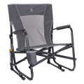 Patented Spring-Action FirePit Rocker - Choice 737 - RoadTrip Rocker Smooth Motion Camp Chair - Pewter