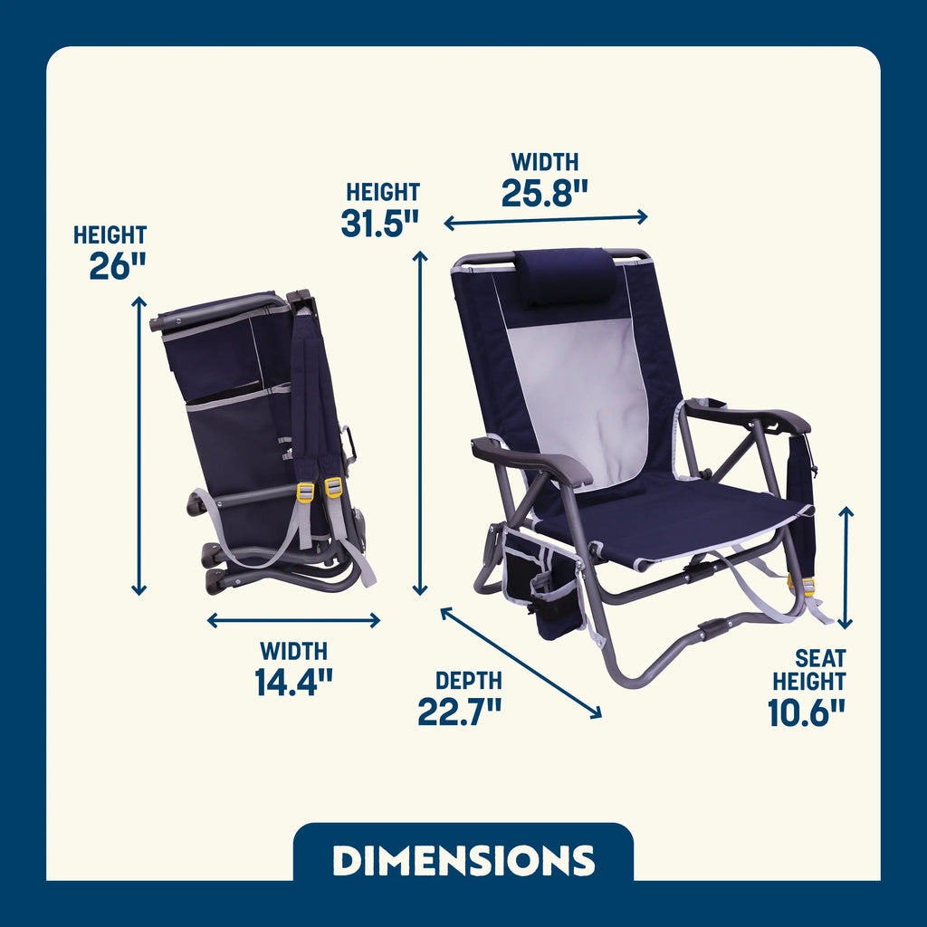 Ultra-Compact Bi-Fold Slim Event Chair - Choice 334 - Space-Saving Micro-Folding Chair for Backpacking Detail