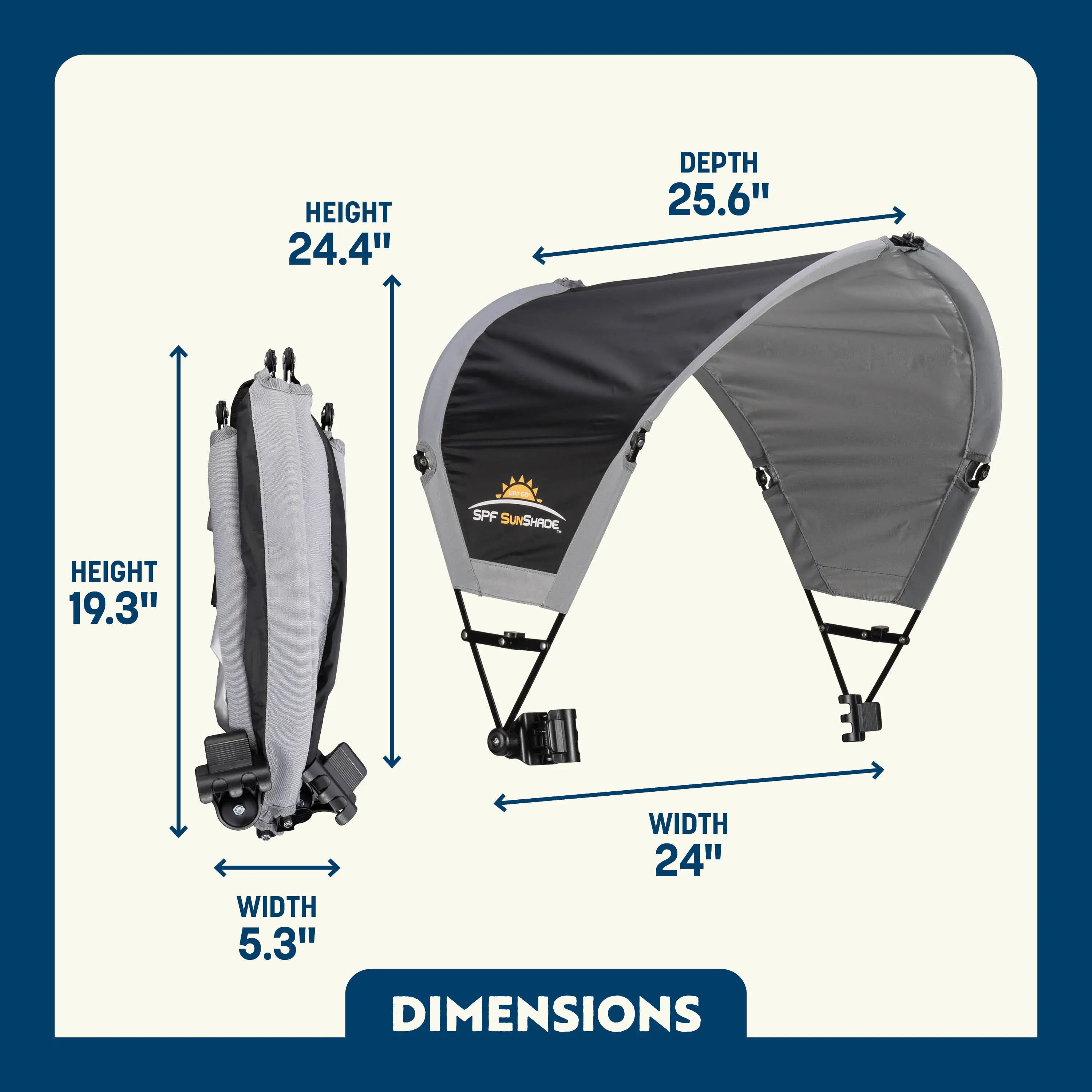 Heavy Duty SunShade Accessory - Choice 361 - Pop-Up Outdoor Sun Shelter - UV400 Protection Detail