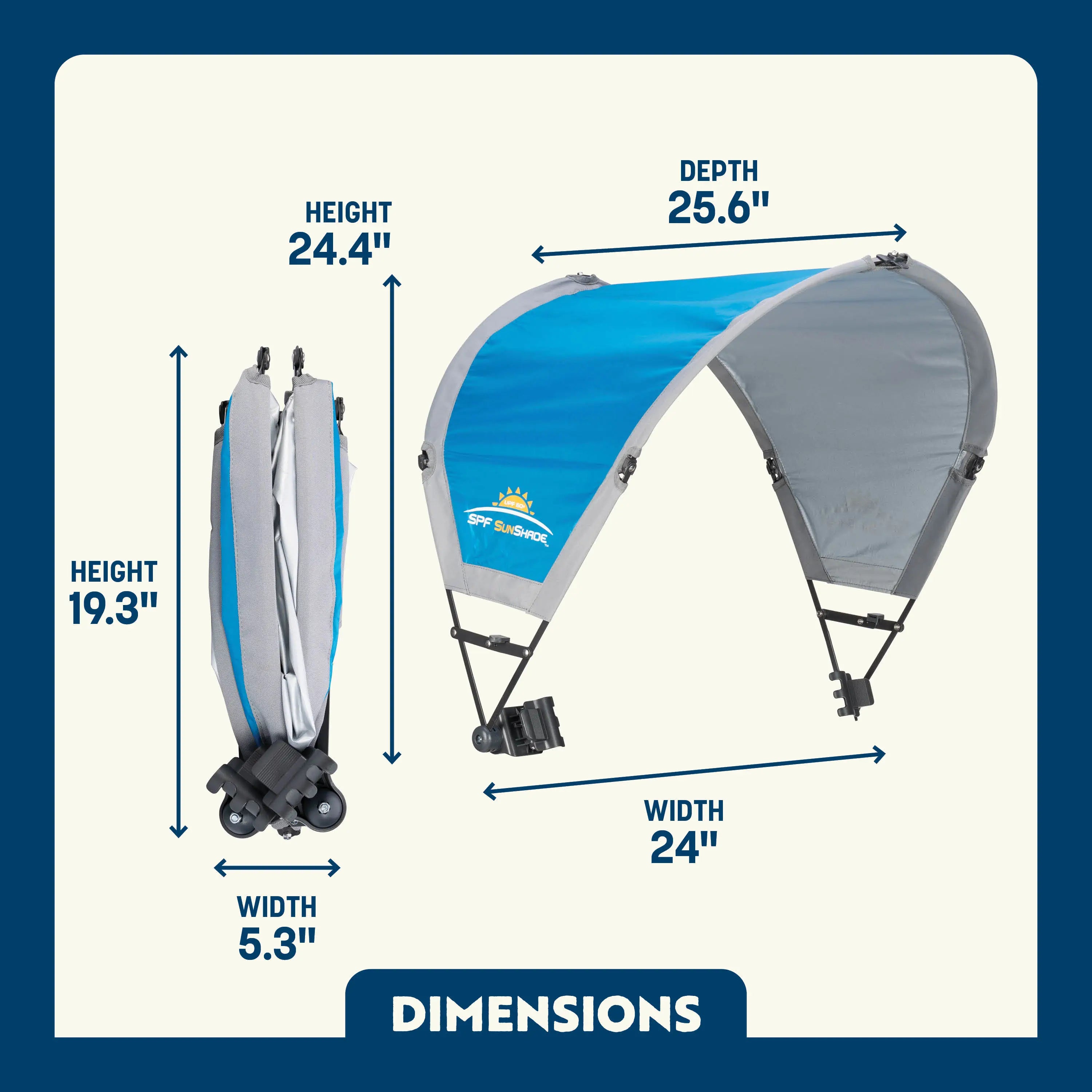 Heavy Duty SunShade Accessory - Choice 361 - Pop-Up Outdoor Sun Shelter - UV400 Protection Detail