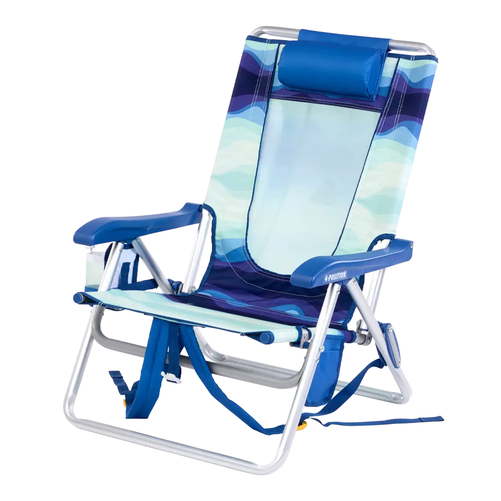 Sand-Friendly Backpack Beach Chair - Choice 709 - Rust-Resistant Aluminum Sand-Friendly Lounge Chair Detail