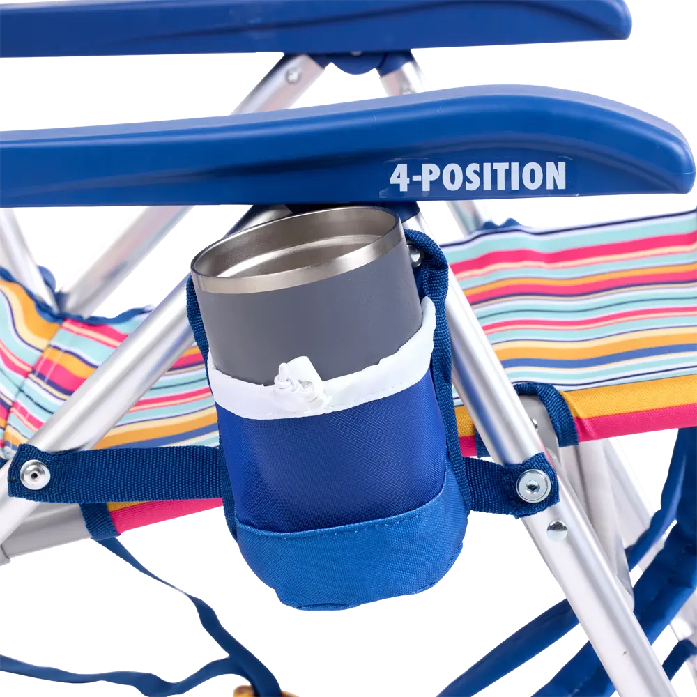 Sand-Friendly Backpack Beach Chair - Choice 709 - Rust-Resistant Aluminum Sand-Friendly Lounge Chair Detail
