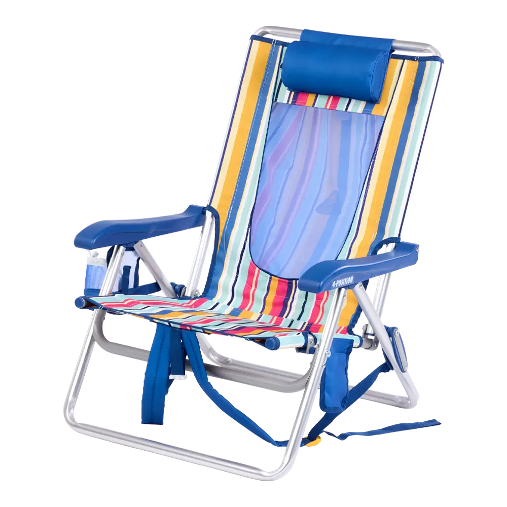 Sand-Friendly Backpack Beach Chair - Choice 709 - Rust-Resistant Aluminum Sand-Friendly Lounge Chair Detail