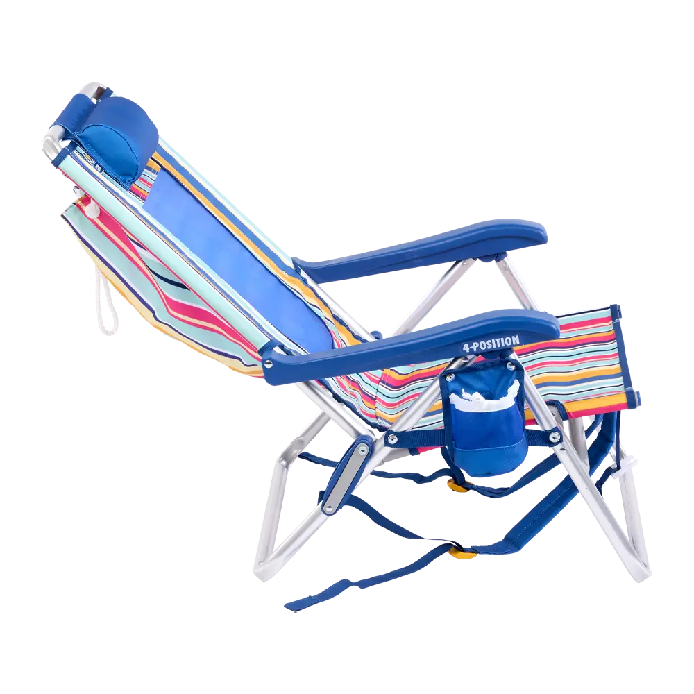 Sand-Friendly Backpack Beach Chair - Choice 709 - Rust-Resistant Aluminum Sand-Friendly Lounge Chair Detail