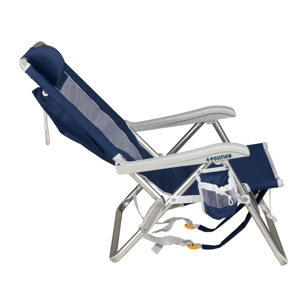 Sand-Friendly Backpack Beach Chair - Choice 709 - Rust-Resistant Aluminum Sand-Friendly Lounge Chair Detail