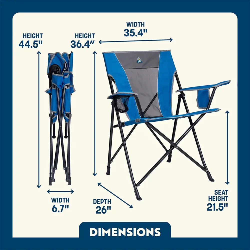 Telescoping Frame Comfort Quad Chair - Choice 989 - Space-Saving Micro-Folding Chair for Backpacking Detail