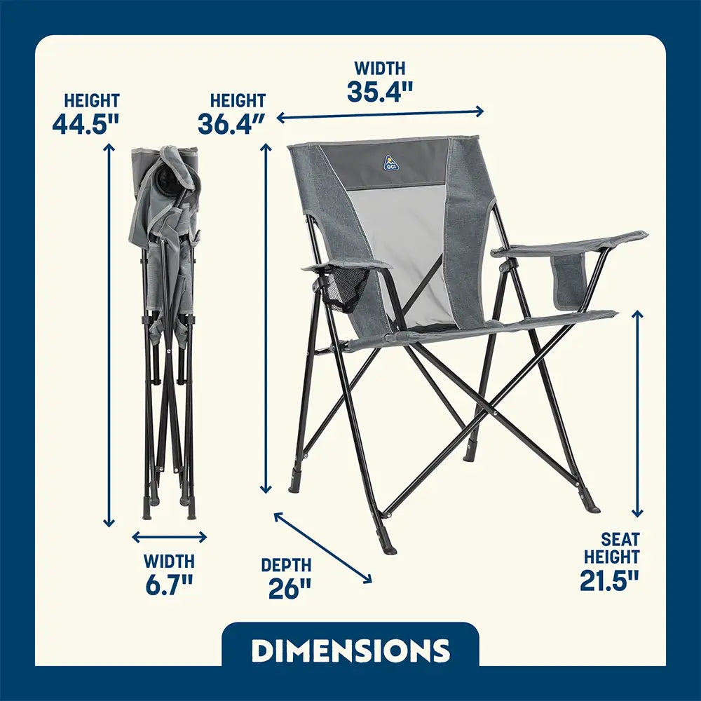 Telescoping Frame Comfort Quad Chair - Choice 989 - Space-Saving Micro-Folding Chair for Backpacking Detail