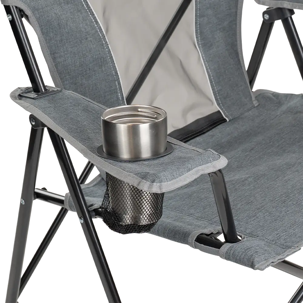 Telescoping Frame Comfort Quad Chair - Choice 989 - Space-Saving Micro-Folding Chair for Backpacking Detail