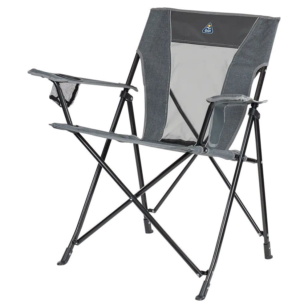 Telescoping Frame Comfort Quad Chair - Choice 989 - Space-Saving Micro-Folding Chair for Backpacking Detail