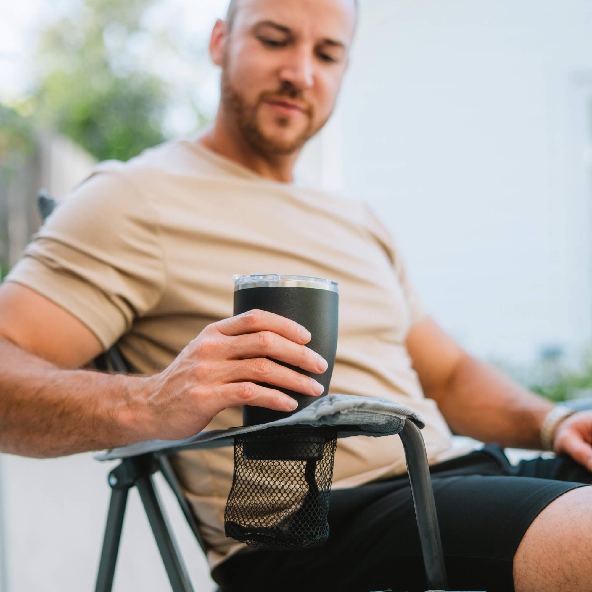 Telescoping Frame Comfort Quad Chair - Choice 989 - Space-Saving Micro-Folding Chair for Backpacking Detail