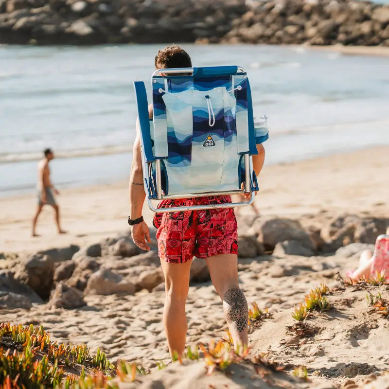 Sand-Friendly Backpack Beach Chair - Choice 709 - Rust-Resistant Aluminum Sand-Friendly Lounge Chair Detail