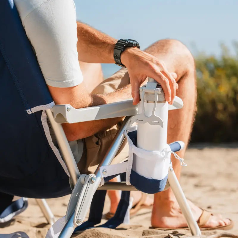 Sand-Friendly Backpack Beach Chair - Choice 709 - Rust-Resistant Aluminum Sand-Friendly Lounge Chair Detail