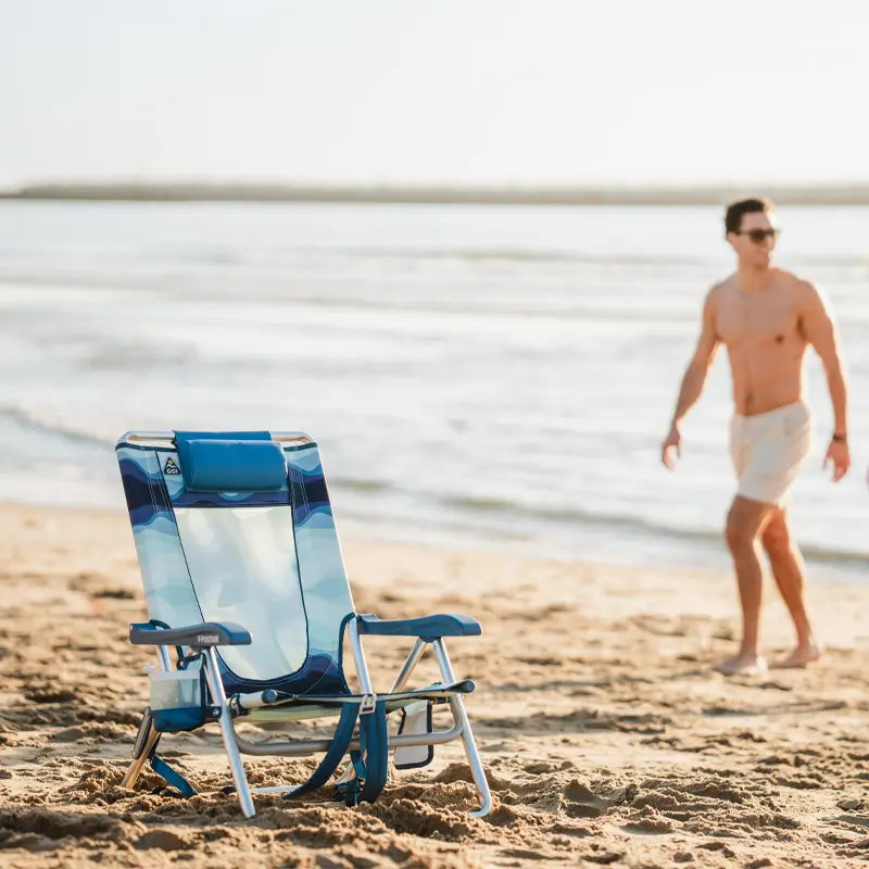 Sand-Friendly Backpack Beach Chair - Choice 709 - Rust-Resistant Aluminum Sand-Friendly Lounge Chair Detail
