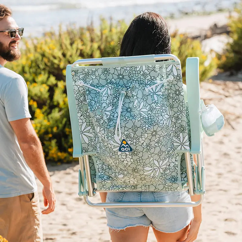 Sand-Friendly Backpack Beach Chair - Choice 709 - Rust-Resistant Aluminum Sand-Friendly Lounge Chair Detail