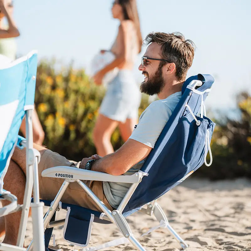 Sand-Friendly Backpack Beach Chair - Choice 709 - Rust-Resistant Aluminum Sand-Friendly Lounge Chair Detail
