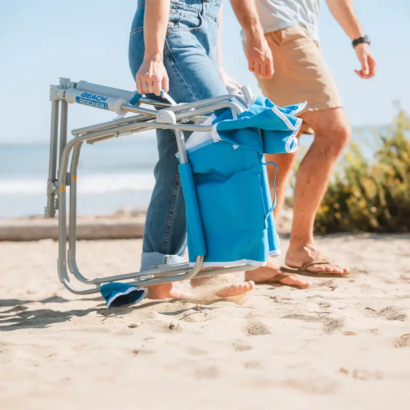 Patented Spring-Action Beach Rocker - Choice 712 - Freestyle Rocker Portable Outdoor Folding Chair Detail