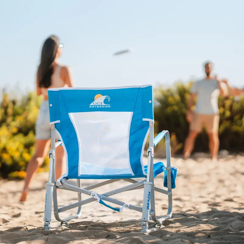 Patented Spring-Action Beach Rocker - Choice 712 - Freestyle Rocker Portable Outdoor Folding Chair Detail