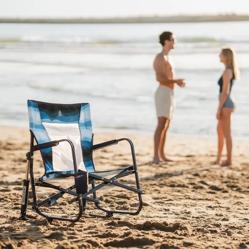 Patented Spring-Action Beach Rocker - Choice 712 - Freestyle Rocker Portable Outdoor Folding Chair Detail