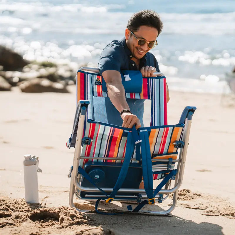 Rust-Resistant Aluminum Big Surf with Slide Table - Choice 334 - Rust-Resistant Aluminum Sand-Friendly Lounge Chair Detail