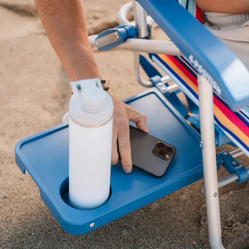 Rust-Resistant Aluminum Big Surf with Slide Table - Choice 334 - Rust-Resistant Aluminum Sand-Friendly Lounge Chair Detail