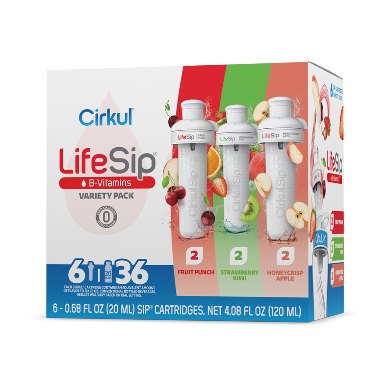 Natural Fruit Flavored LifeSip 6-Pack Variety Pack PN3A - Vitamin-Infused Natural Refreshing Flavor Core - Default Title