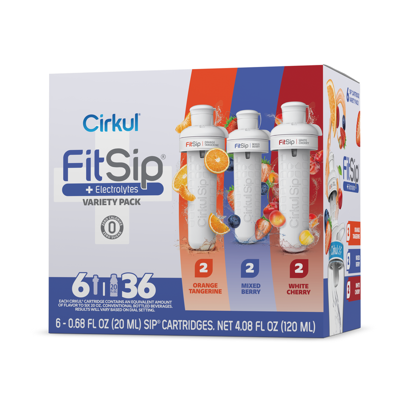 Sugar-Free FitSip 6-Pack Variety Pack HE3H - Vitamin-Infused Natural Refreshing Flavor Core - Default Title