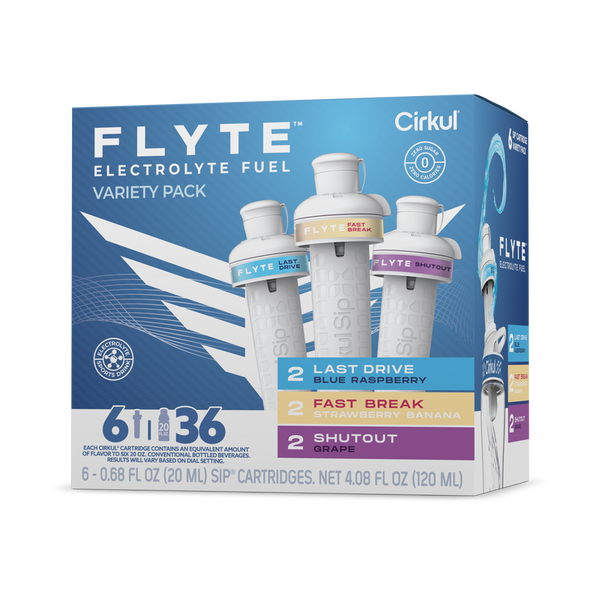 Vitamin-Infused Flyte 6-Pack Variety Pack MMZB - Electrolyte Hydration Enhanced Taste Cartridges - Default Title