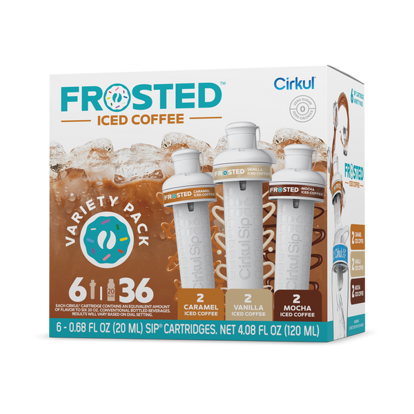 Sugar-Free Frosted Iced Coffee 6-Pack Variety Pack RAJT - Zero-Calorie Multi-Flavor Sip Pods for Water Bottle - Default Title