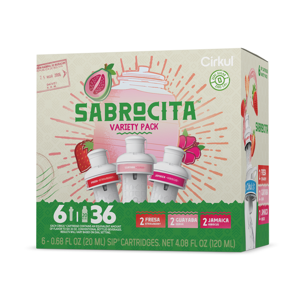Refreshing Electrolyte Sabrocita 6-Pack Variety Pack E8JI - Zero-Calorie Multi-Flavor Sip Pods for Water Bottle - Default Title