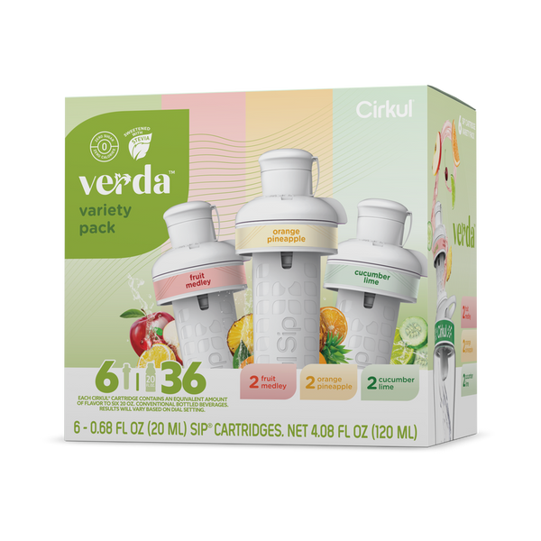 Sugar-Free Verda 6-Pack Variety Pack CT2I - Sugar-Free Fruit Flavor Cartridge Refill - Default Title