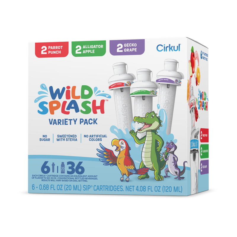 Zero-Calorie Wild Splash 6-Pack Variety Pack 2TB7 - Vitamin-Infused Natural Refreshing Flavor Core - Default Title