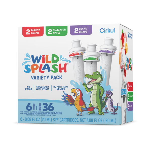 Zero-Calorie Wild Splash 6-Pack Variety Pack 2TB7 - Vitamin-Infused Natural Refreshing Flavor Core - Default Title