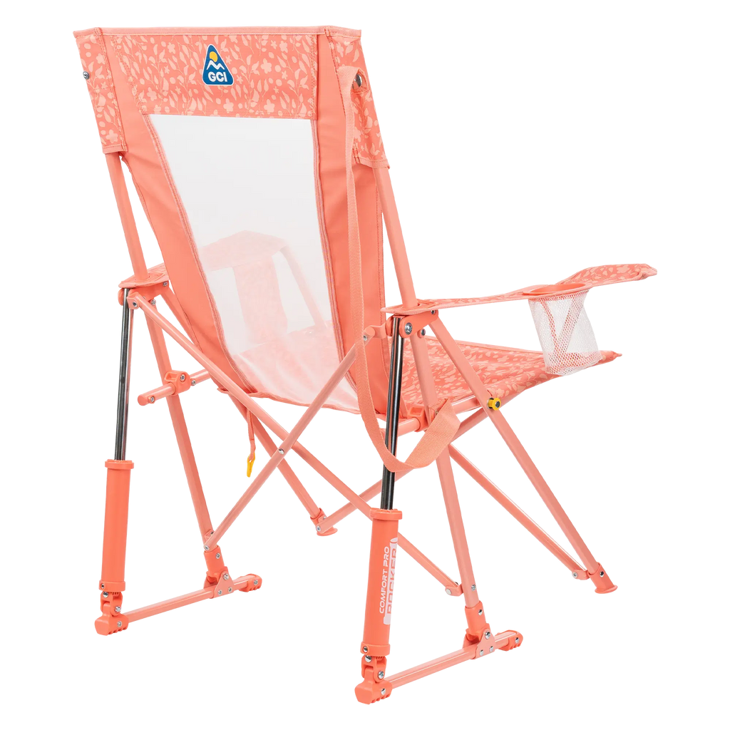 Luxury Camp Comfort Pro Rocker - Choice 375 - Patented Spring-Action Rocking Chair for Camping Detail