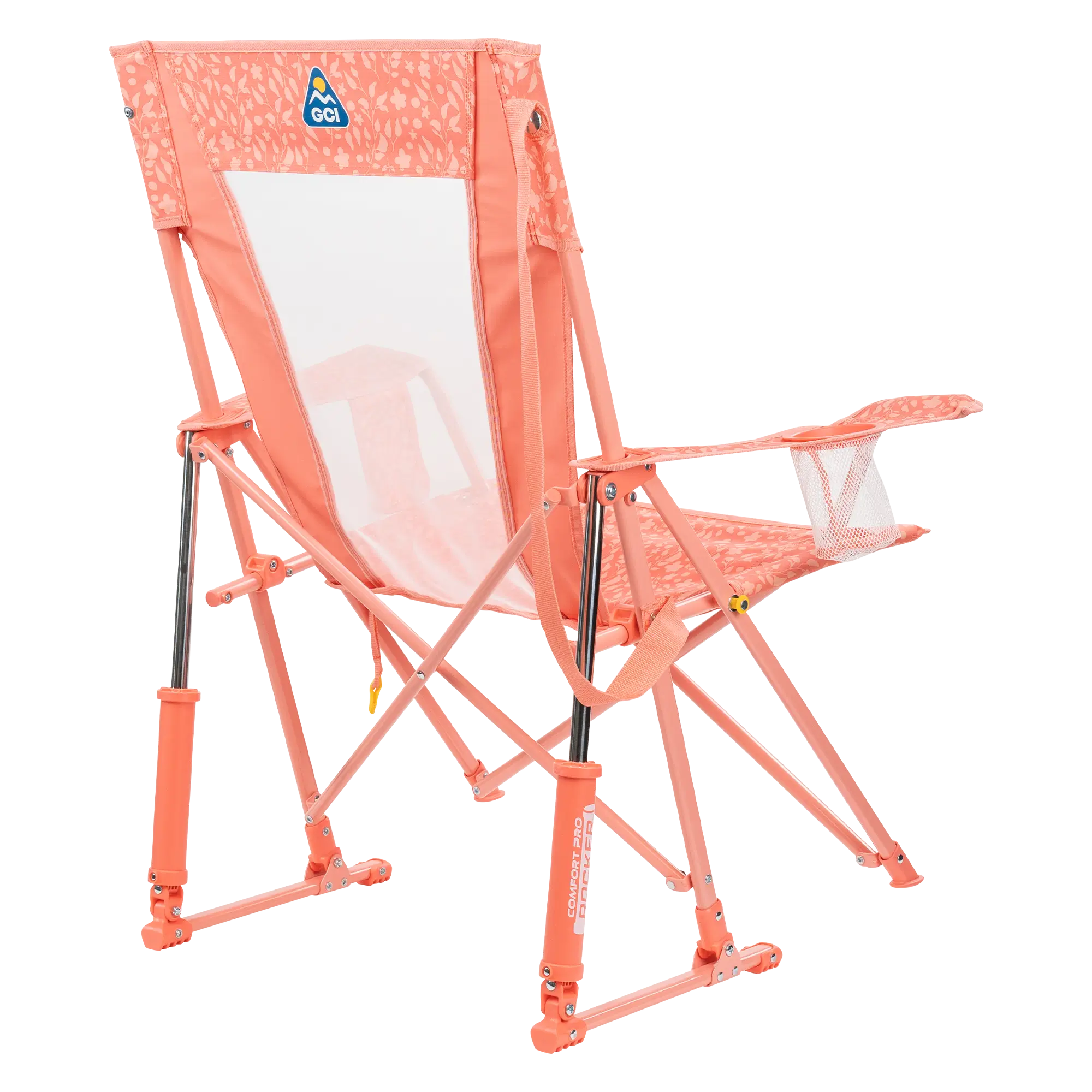 Luxury Camp Comfort Pro Rocker - Choice 375 - Patented Spring-Action Rocking Chair for Camping Detail