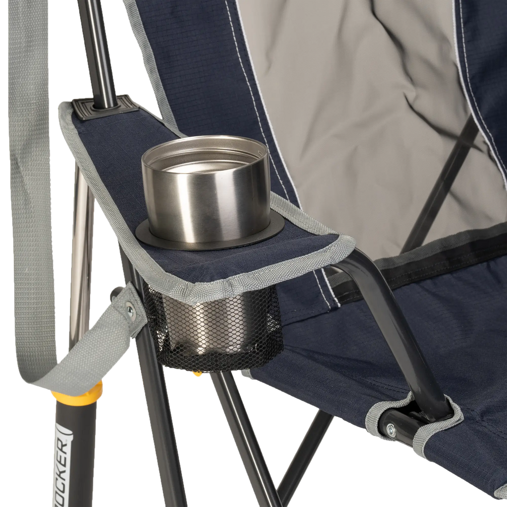 Luxury Camp Comfort Pro Rocker - Choice 375 - Patented Spring-Action Rocking Chair for Camping Detail