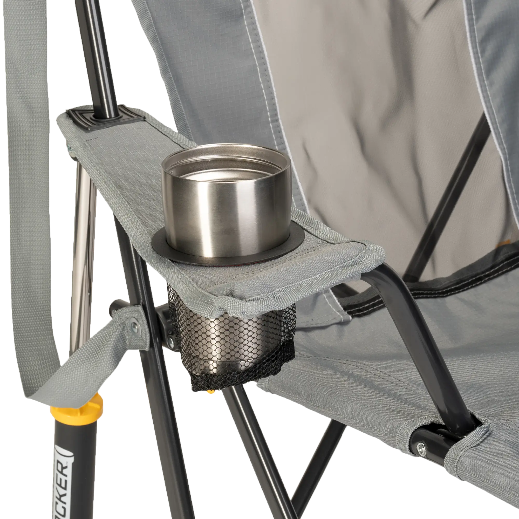 Luxury Camp Comfort Pro Rocker - Choice 375 - Patented Spring-Action Rocking Chair for Camping Detail