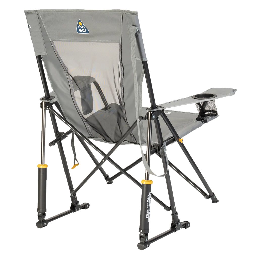 Luxury Camp Comfort Pro Rocker - Choice 375 - Patented Spring-Action Rocking Chair for Camping Detail