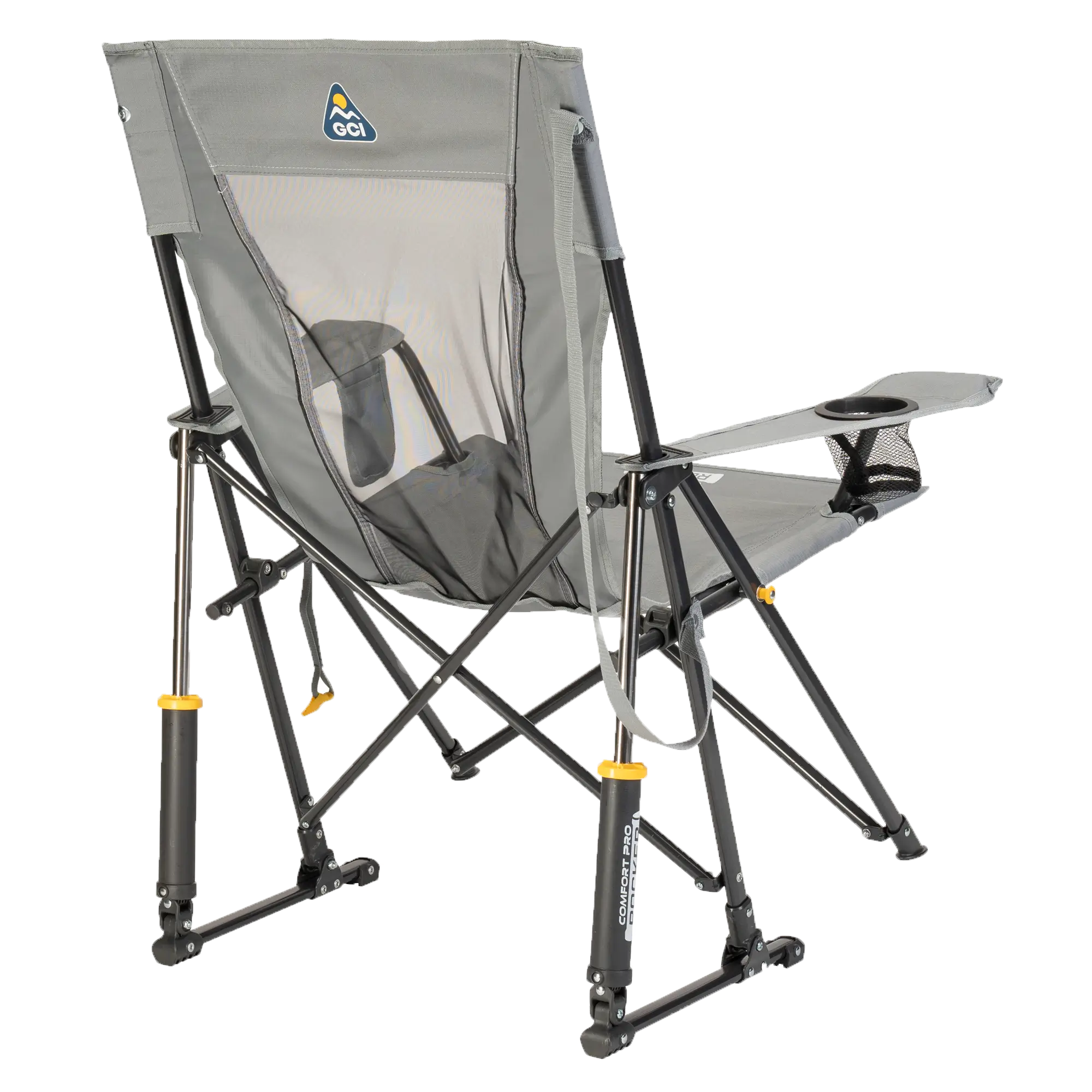 Luxury Camp Comfort Pro Rocker - Choice 375 - Patented Spring-Action Rocking Chair for Camping Detail