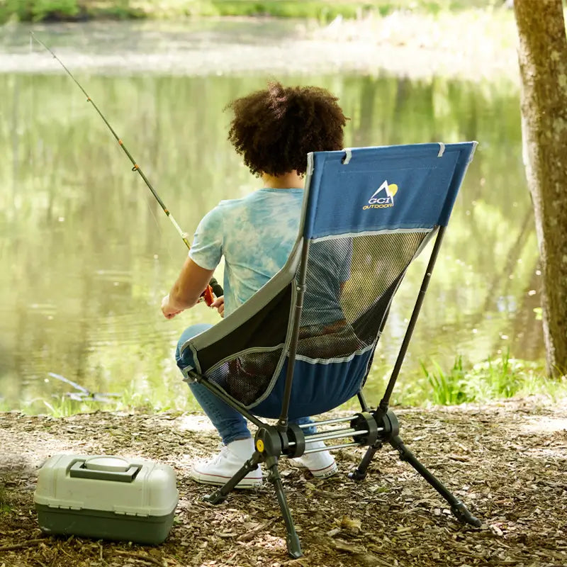 Luxury Camp ComPack Rocker - Choice 980 - Freestyle Rocker Portable Outdoor Folding Chair Detail
