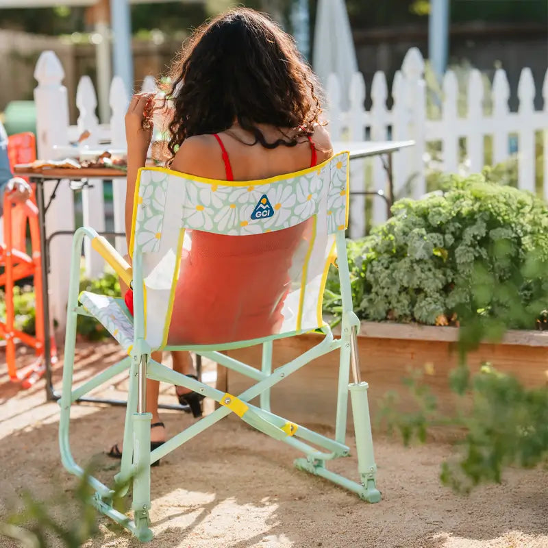 Patented Spring-Action Freestyle Rocker - Choice 711 - RoadTrip Rocker Smooth Motion Camp Chair Detail