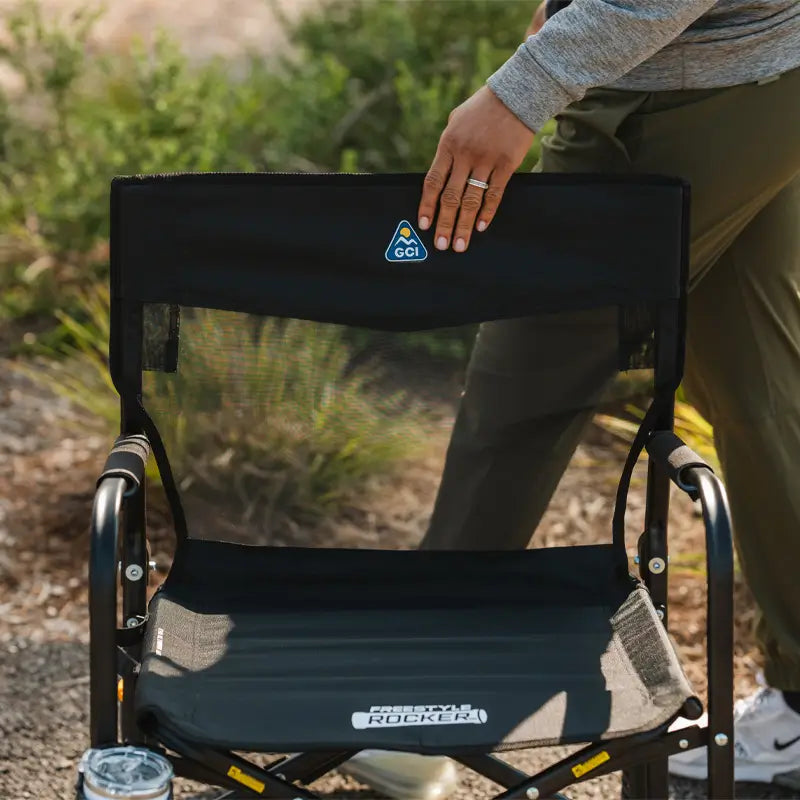 Heavy-Duty Freestyle Freestyle Rocker Elite - Choice 460 - Patented Spring-Action Rocking Chair for Camping Detail
