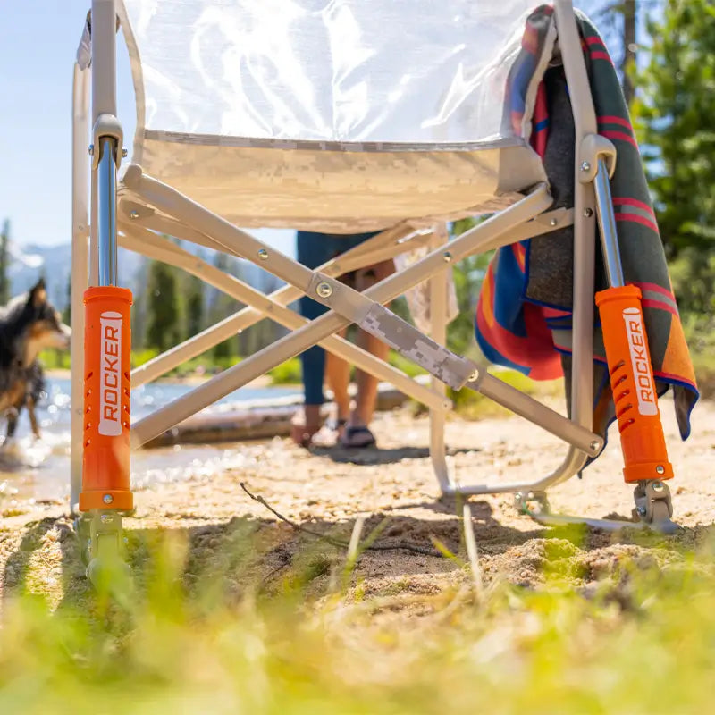 Heavy-Duty Freestyle Freestyle Rocker Elite - Choice 460 - Patented Spring-Action Rocking Chair for Camping Detail