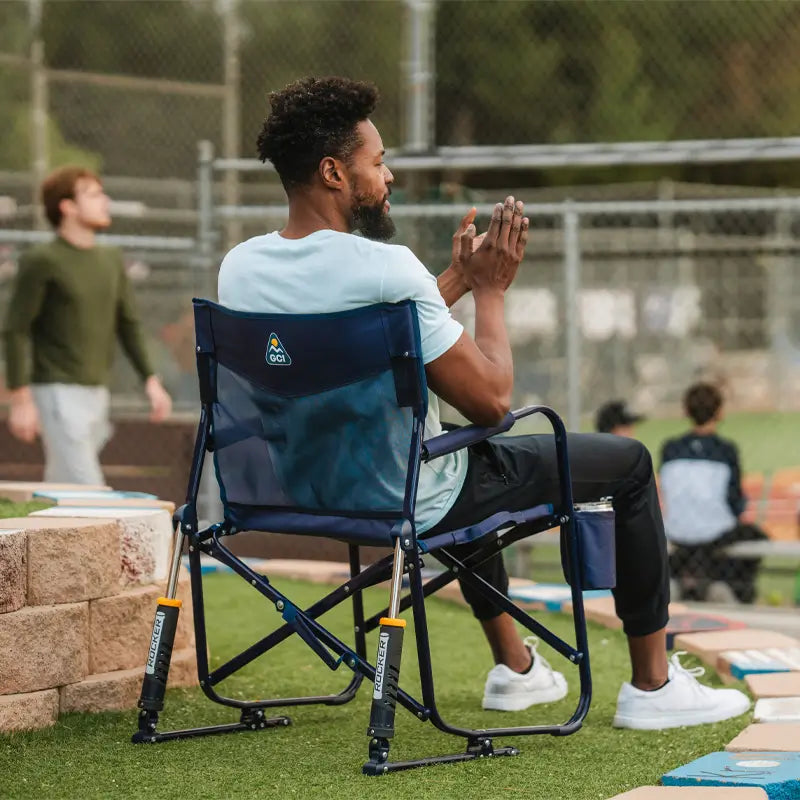 Heavy-Duty Freestyle Freestyle Rocker Elite - Choice 460 - Patented Spring-Action Rocking Chair for Camping Detail